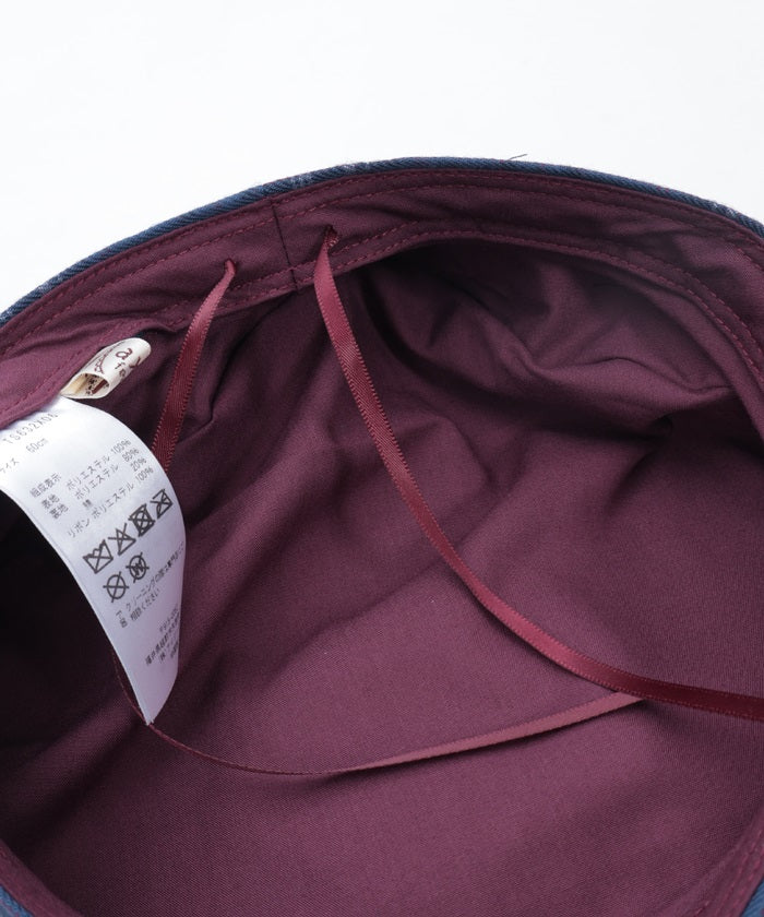 Tartan Plaid Ribbon Beret