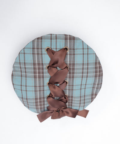 Tartan Plaid Ribbon Beret