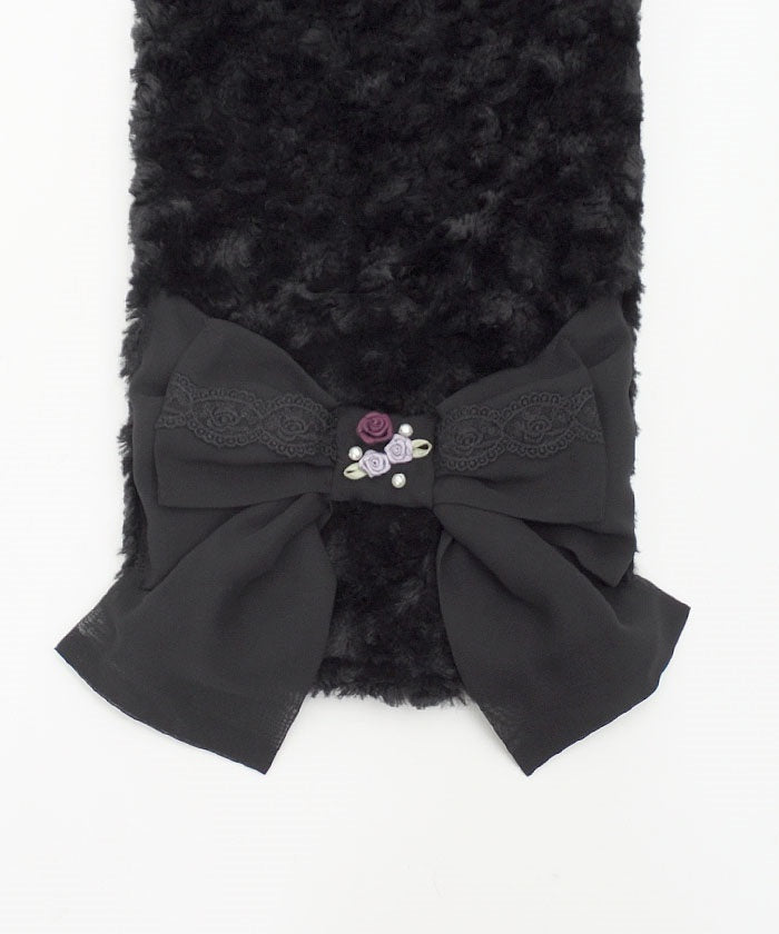 Ribbon Design Fur Scarf