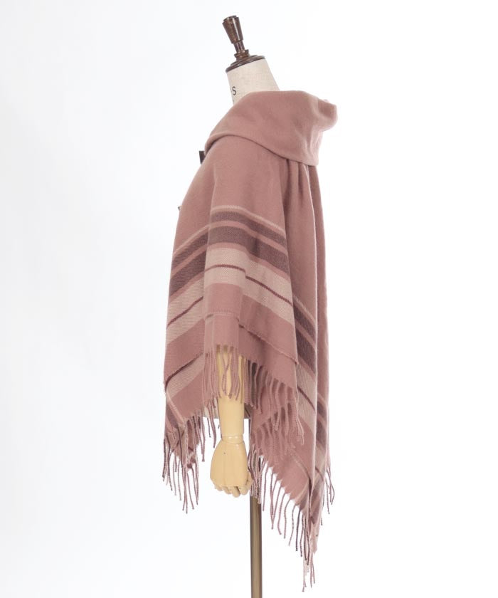 Side Line Plaid Poncho – axes femme from JAPAN