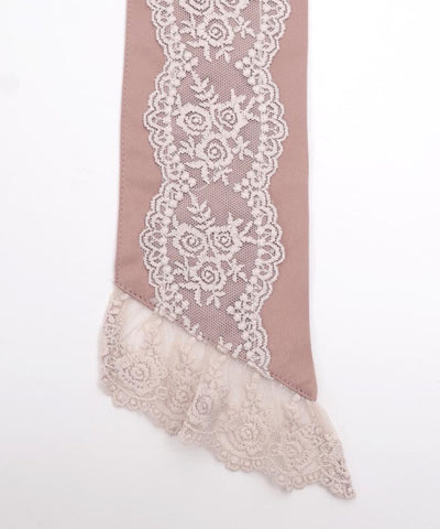 Ribbon Lace Fur Tippet