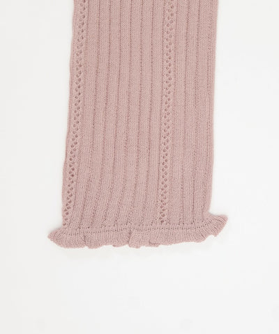 Ribbon Rose Knit Arm Warmers