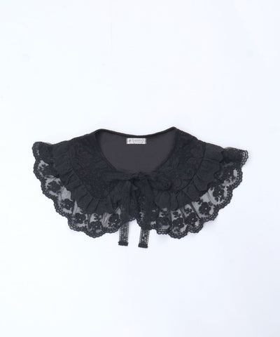 Lace Frill Round Fake Collar
