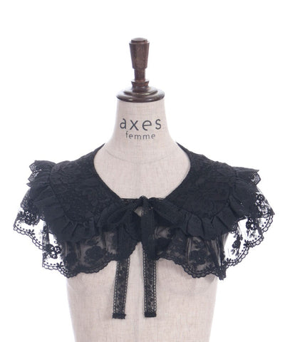 Lace Frill Round Fake Collar