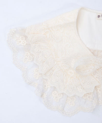 Lace Frill Round Fake Collar