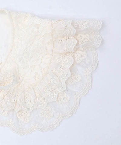 Lace Frill Round Fake Collar