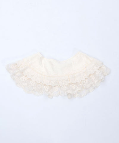 Lace Frill Round Fake Collar
