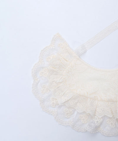 Lace Frill Round Fake Collar