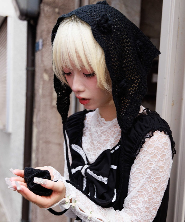 Flower Knit Babushka