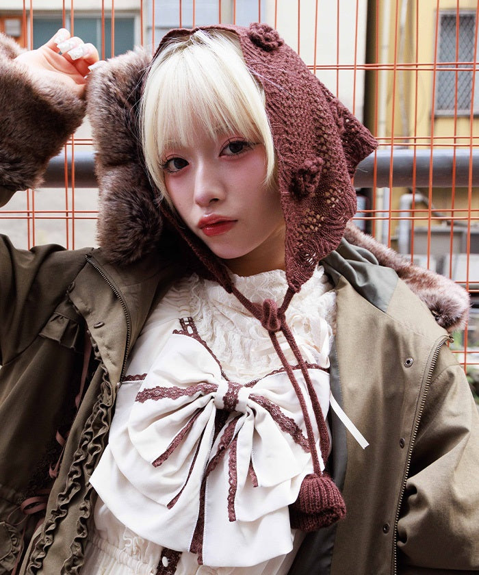 Flower Knit Babushka