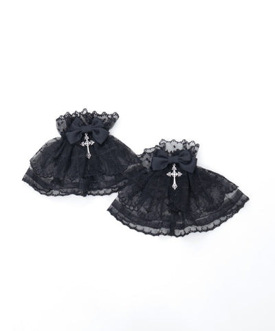 Cross Lace Wrist Cuffs