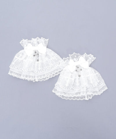 Cross Lace Wrist Cuffs