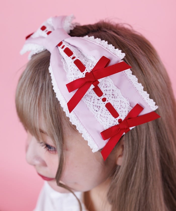 Ladder Lace Ribbon Headdress – axes femme from JAPAN