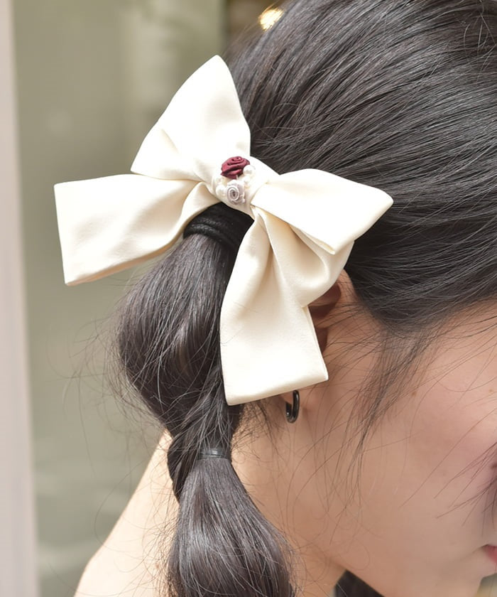 Ribbon Rose Ribbon Hair Clip