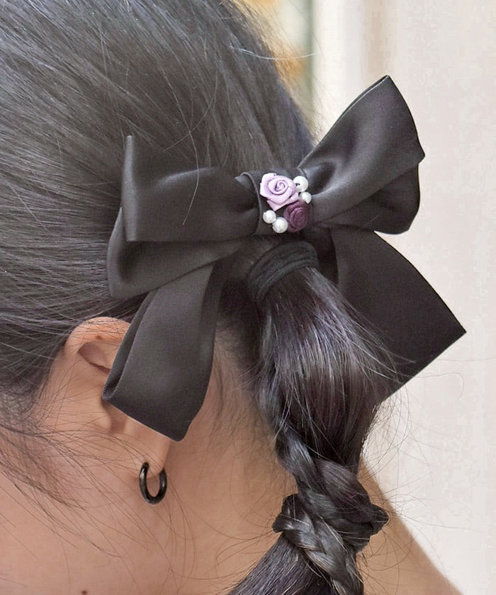 Ribbon Rose Ribbon Hair Clip