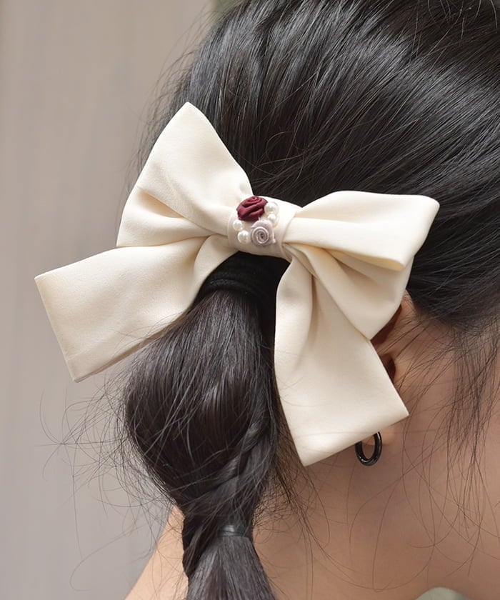 Ribbon Rose Ribbon Hair Clip