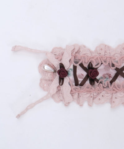 Floral Pattern Lace Headdress