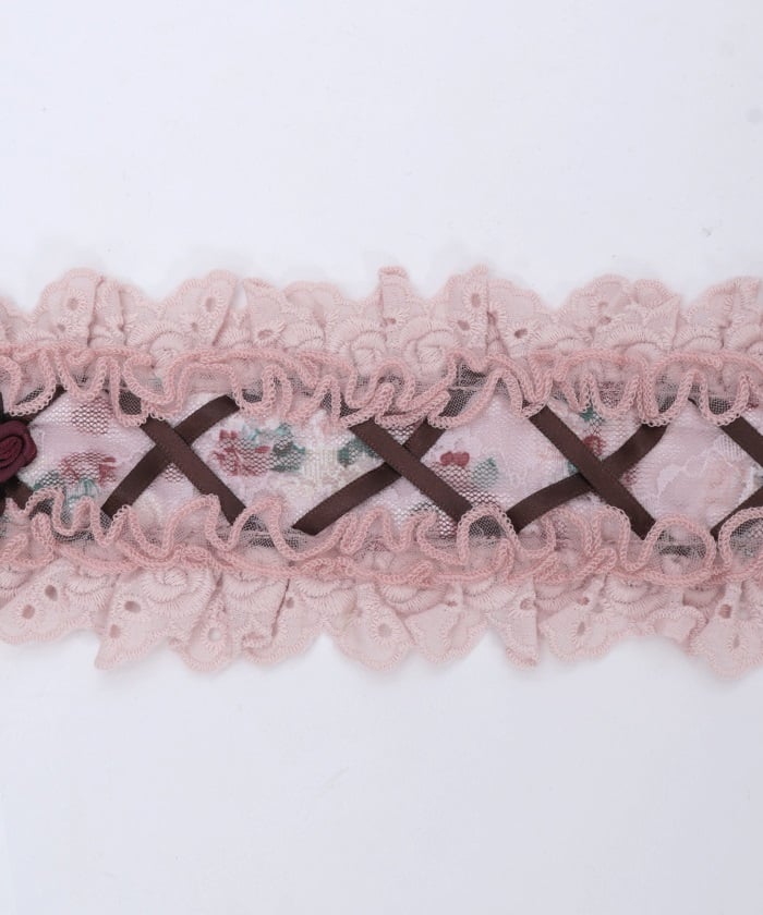 Floral Pattern Lace Headdress