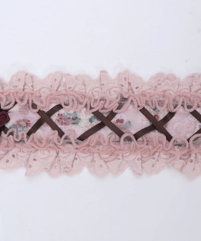 Floral Pattern Lace Headdress