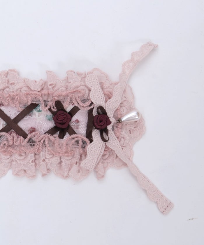 Floral Pattern Lace Headdress