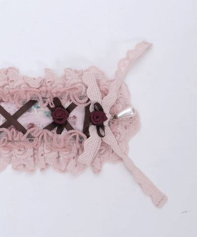 Floral Pattern Lace Headdress