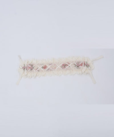 Floral Pattern Lace Headdress