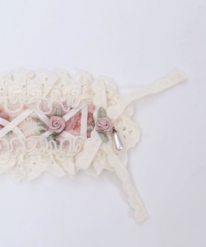 Floral Pattern Lace Headdress