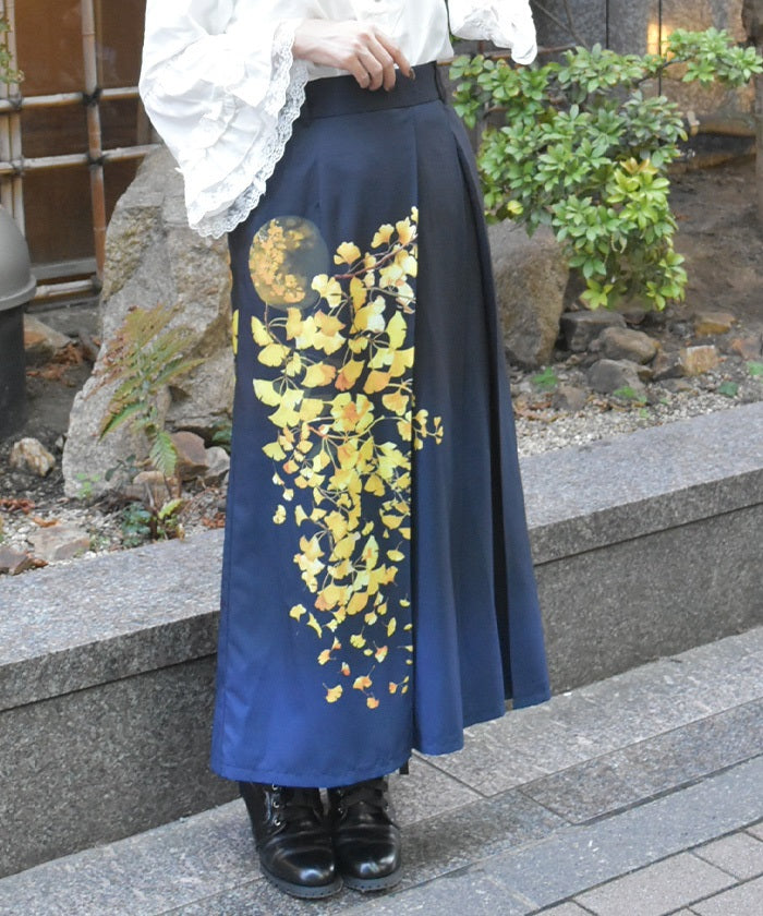 Autumn Leaves Pattern Skirt