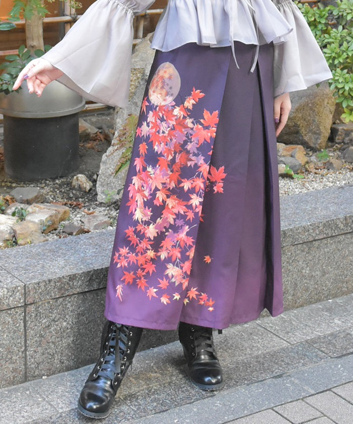 Autumn Leaves Pattern Skirt