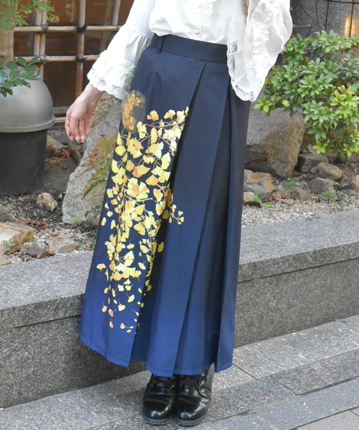 Autumn Leaves Pattern Skirt