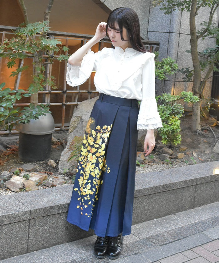 Autumn Leaves Pattern Skirt