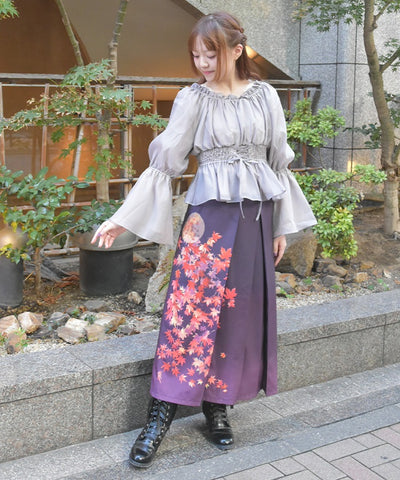 Autumn Leaves Pattern Skirt