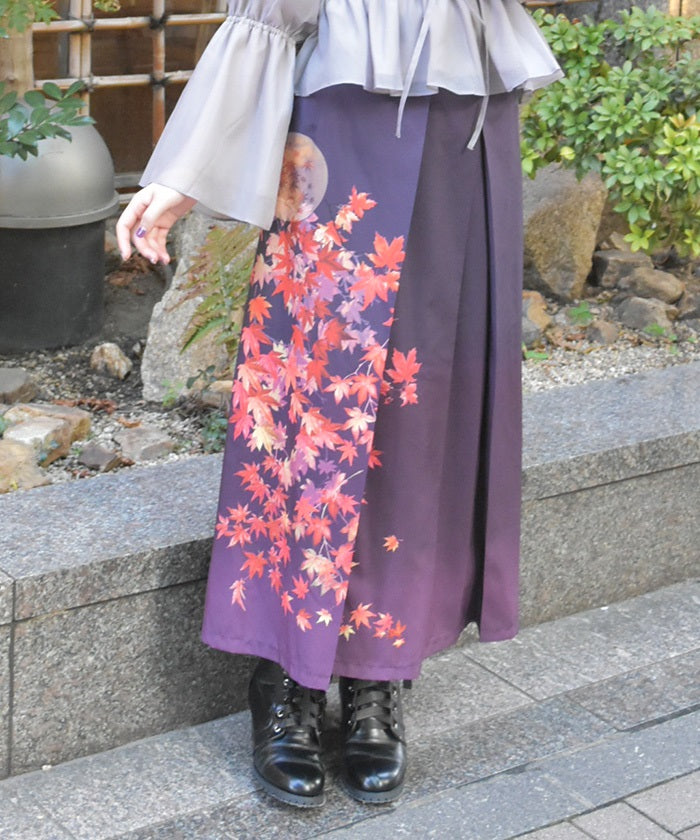 Autumn Leaves Pattern Skirt