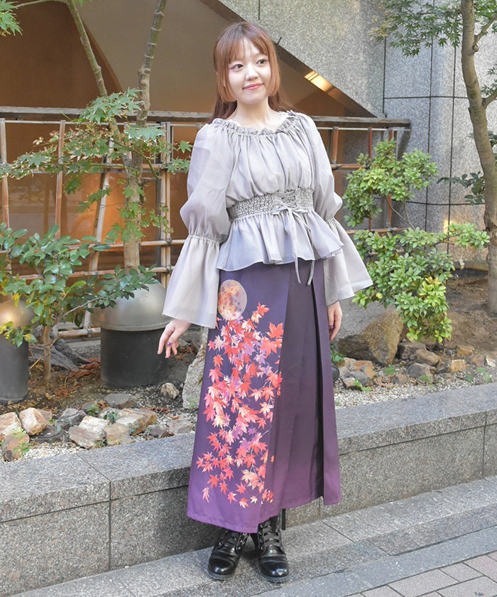 Autumn Leaves Pattern Skirt