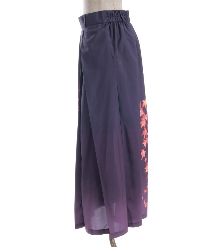 Autumn Leaves Pattern Skirt