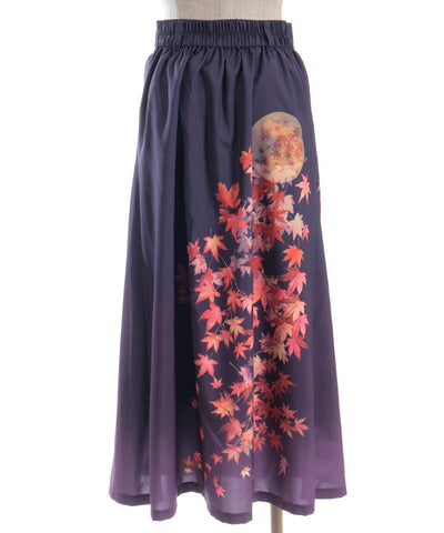 Autumn Leaves Pattern Skirt