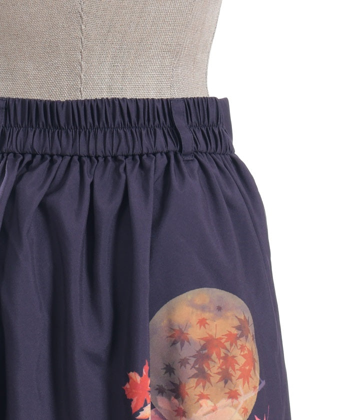 Autumn Leaves Pattern Skirt