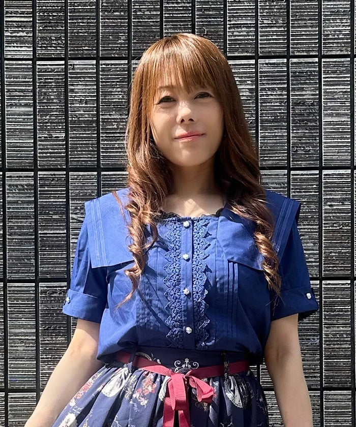Marine Style Sailor Collar Blouse – axes femme from JAPAN Marine Style Sailor Collar Blouse – axes femme from JAPAN