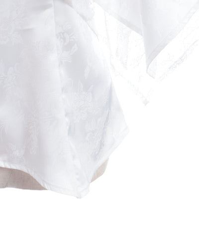 Cape Style Jacquard Blouse