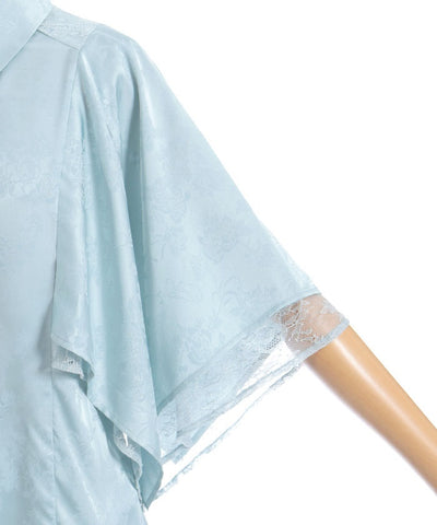 Cape Style Jacquard Blouse