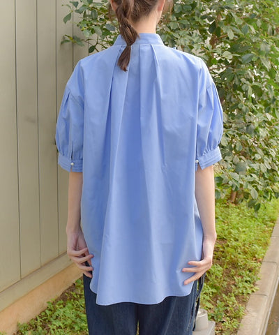 Big Ribbon Short Sleeve Blouse