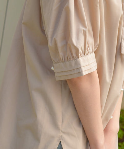 Big Ribbon Short Sleeve Blouse
