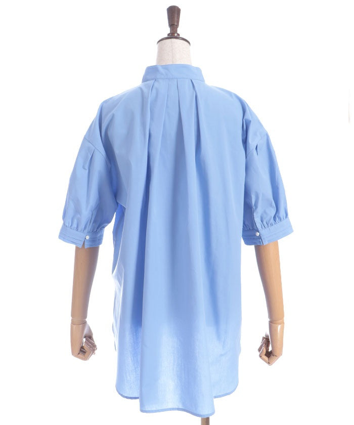 Big Ribbon Short Sleeve Blouse