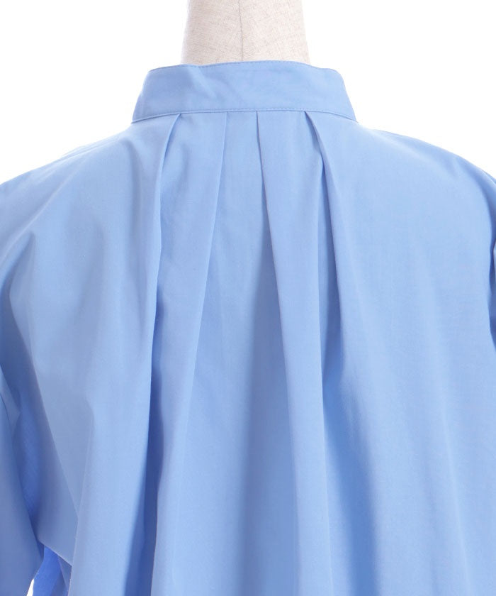 Big Ribbon Short Sleeve Blouse