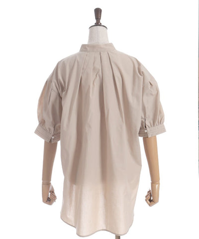 Big Ribbon Short Sleeve Blouse