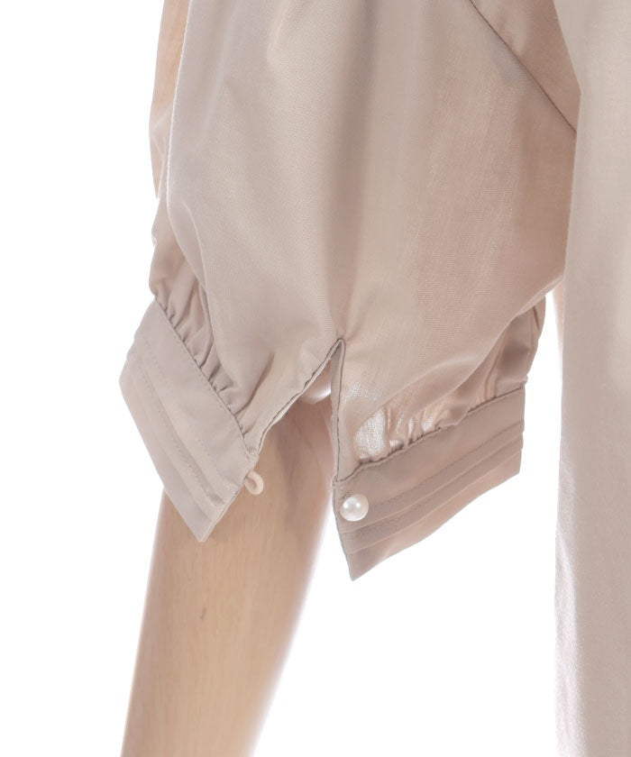 Big Ribbon Short Sleeve Blouse