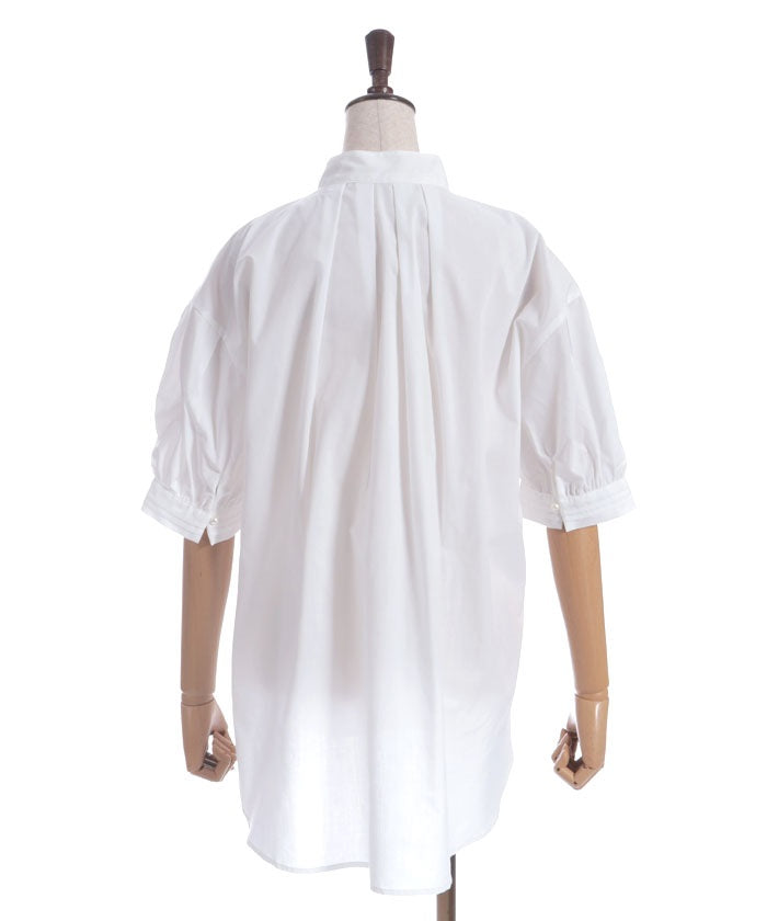 Big Ribbon Short Sleeve Blouse