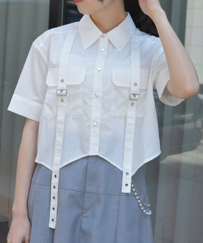 Eyelet Tab Short Shirt