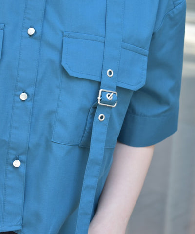 Eyelet Tab Short Shirt