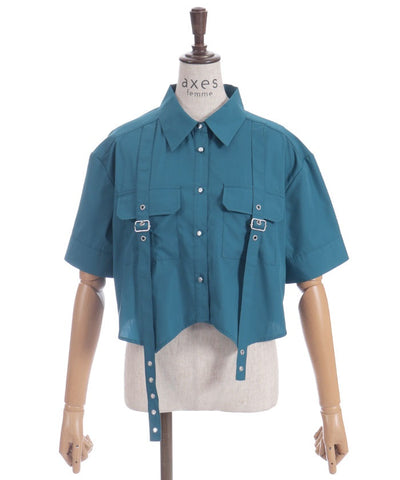 Eyelet Tab Short Shirt